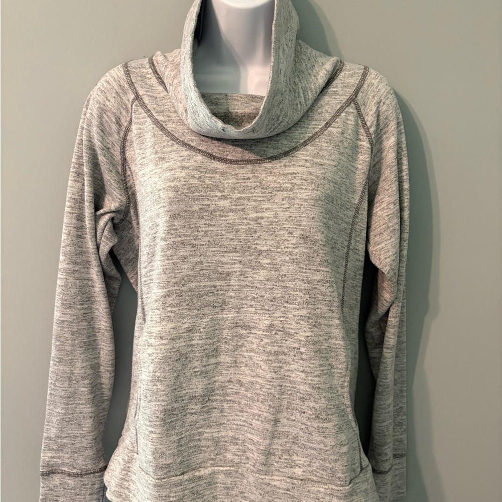 Kuhl Light Gray Cowl Neck Sweater